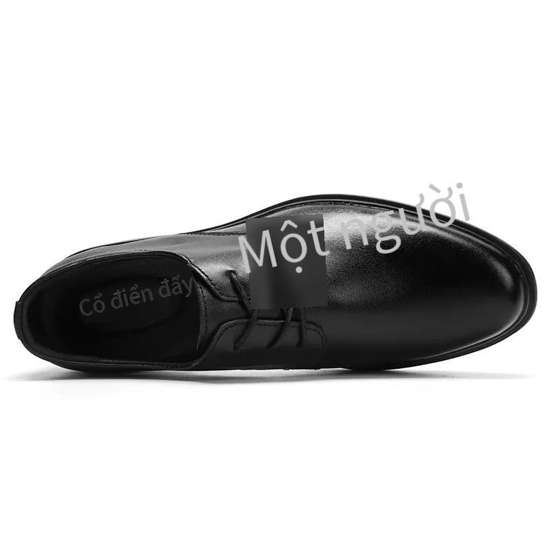 Khuyến mãi giày da mới chống mòn giày công sở cỡ lớn ins giày lưới màu đỏ