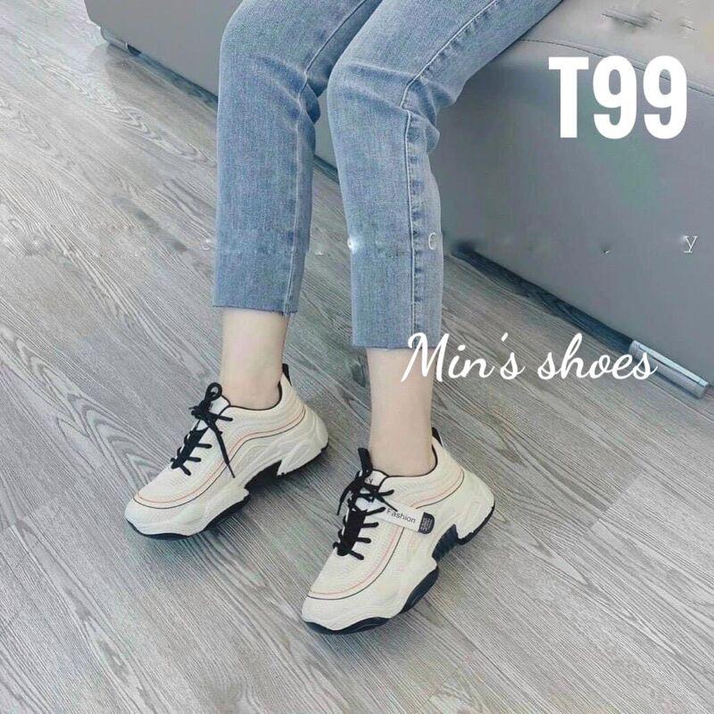 Min's Shoes - Giày Thể Thao Đế Chunky TT111 Kem