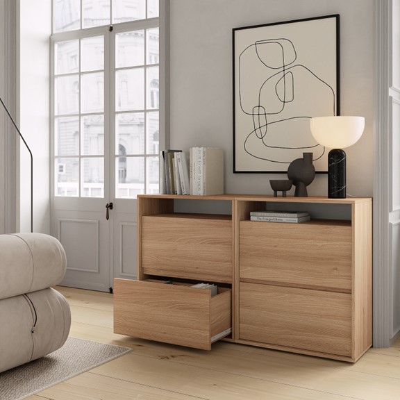 DECI, Tủ đựng đồ, tủ lưu trữ DRA_295, 140x40x84cm