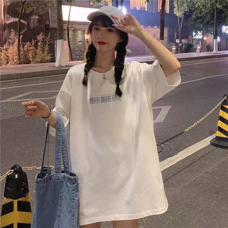 Áo Thun In Chữ Action Áo Thun Tay Lỡ Form Rộng Unisex 38-65kg Nam Nữ Phong Cách Ullzang