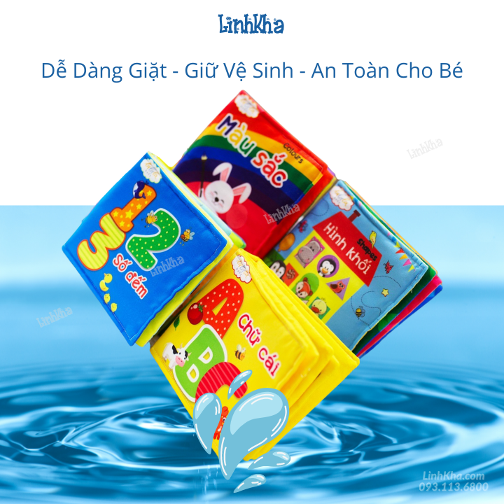 Sách Vải Kích Thích Đa Giác Quan Cho Bé Từ 0 Tuổi - My very first book - Hiệu Lalala baby - Lẻ từng cuốn