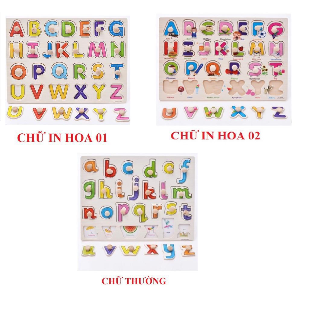 Combo 5 bảng gỗ có núm cầm chọn chủ đề cho bé 23x30 cm