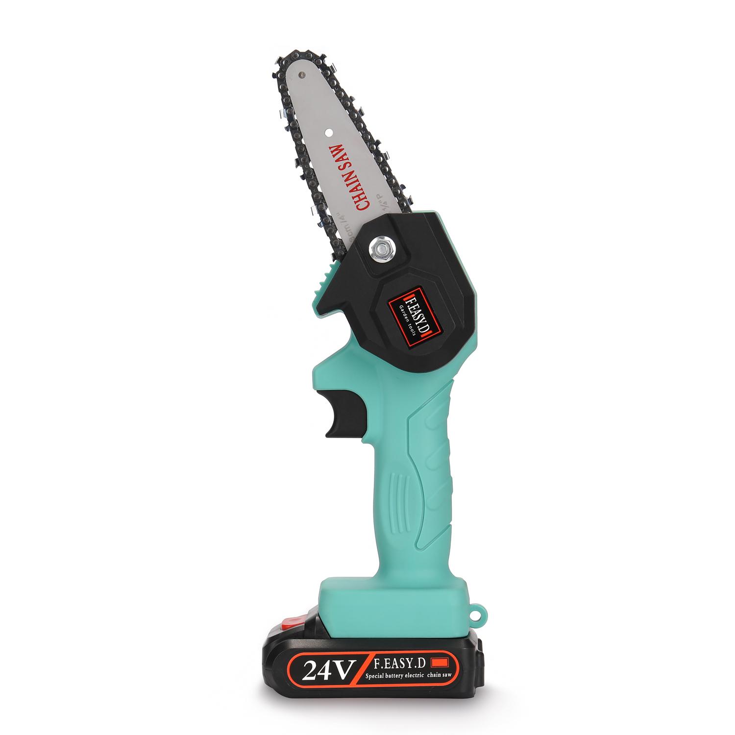 24V Lithium Battery Portable Electric Pruning Saw Rechargeable Small Electric Saws Woodworking One-handed Electric Saw