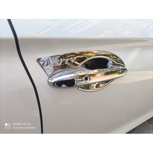 Full bộ ốp tay nắm và hõm cửa xe HONDA CITY 2021 mạ crom cao cấp