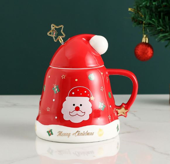 Cốc sứ hình mũ noel