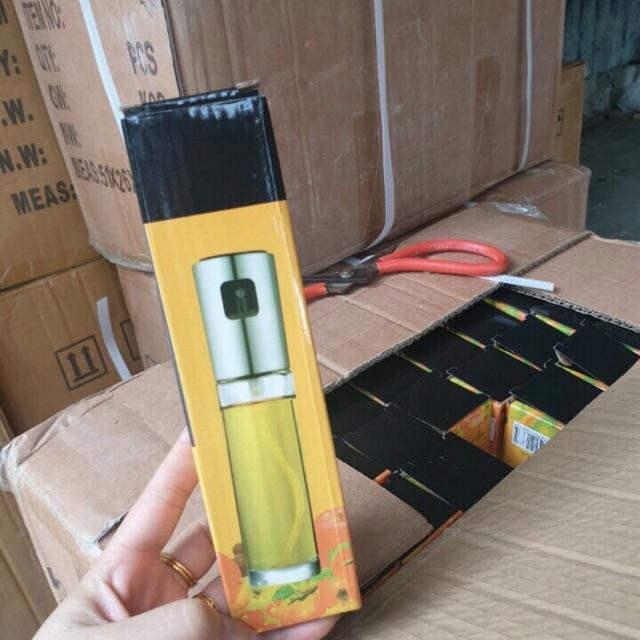 Chai xịt dầu ăn 100ml, chai thuỷ tinh nắp ionx