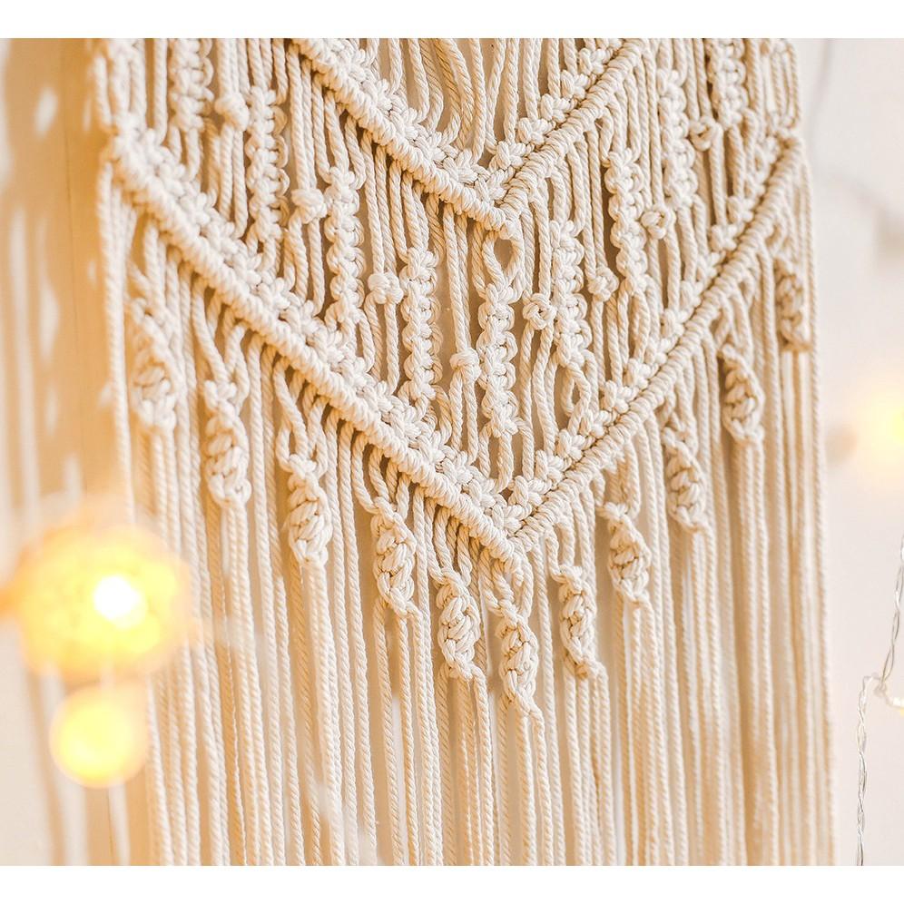 Mành treo Rèm treo tường Macrame trang trí decor nhà cửa