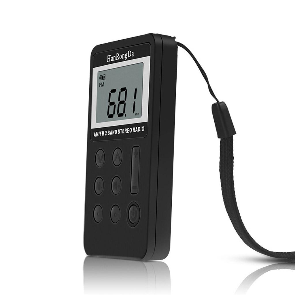 Portable Digital Tuning AM / FM Stereo Radio With Earphone For Walk
