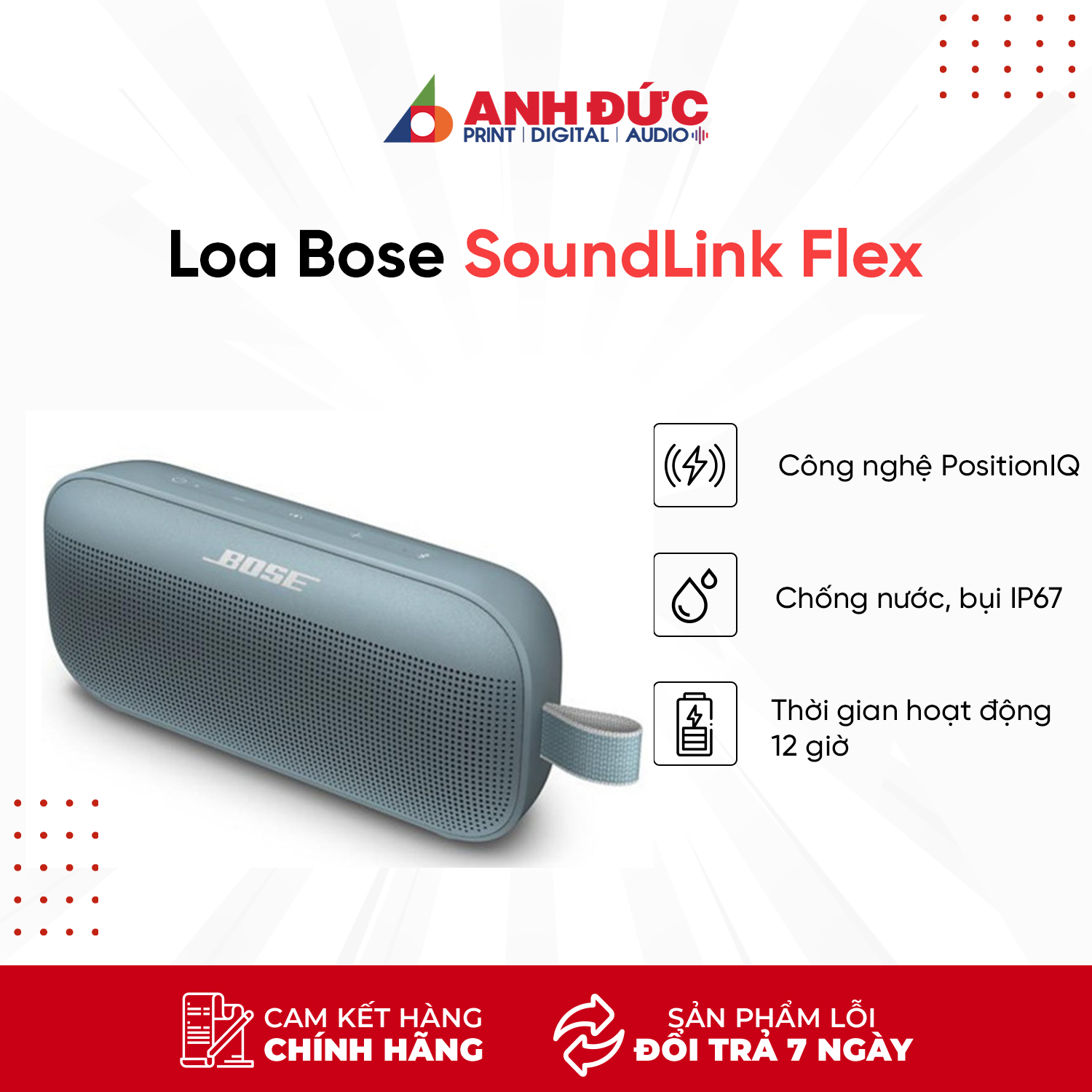 Loa Bose SoundLink Flex - Hàng Chính Hãng