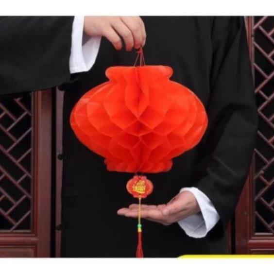 đèn lồng đỏ nilong 30cm