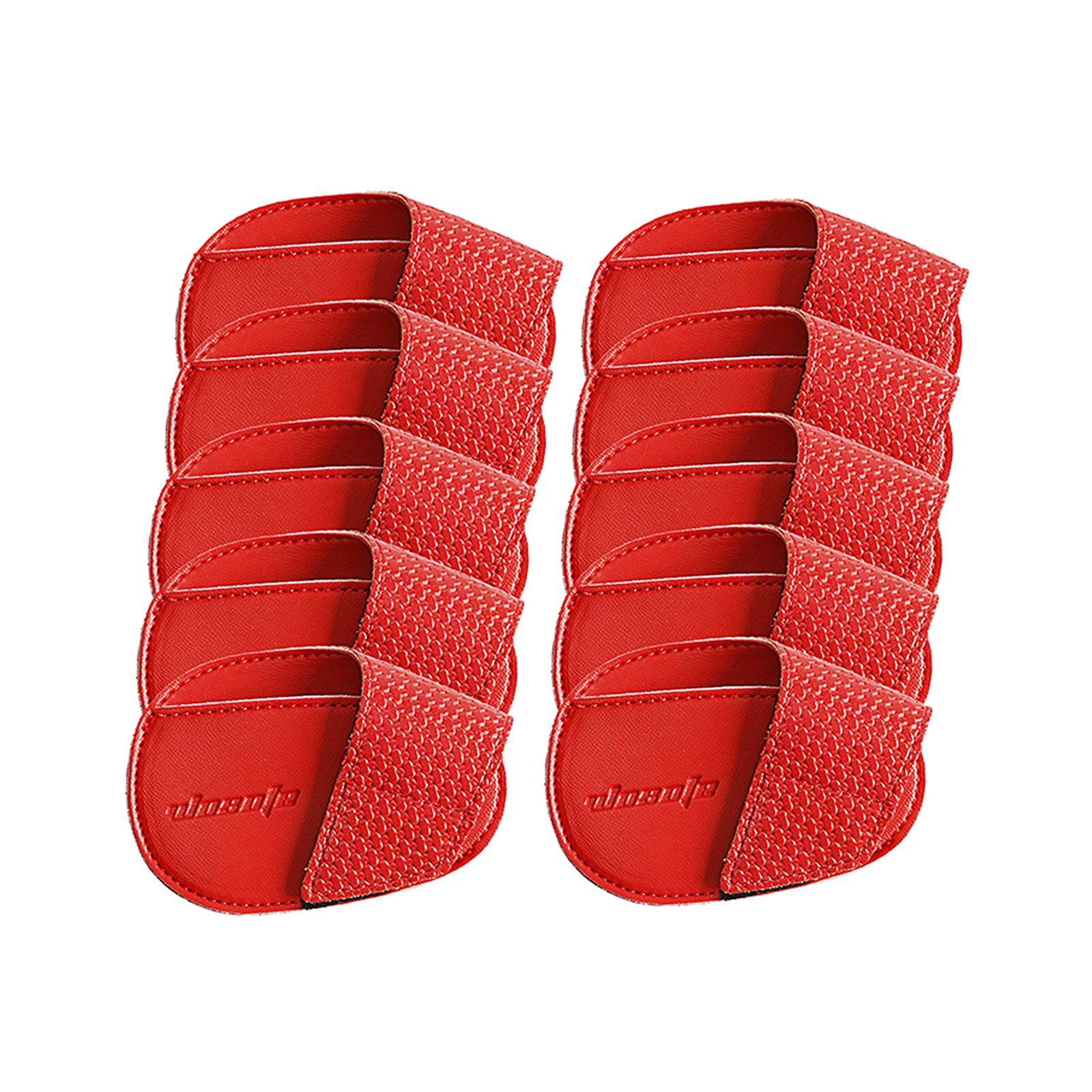 Golf Iron Head Covers Set Practical Protector PU Portable Durable Golf Head Covers for Golf Playing Travel Sportsman Outdoor Activities
