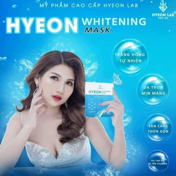 HYEON WHITENING MASK| Mặt nạ thủy tinh Hyeon Lab|Dưỡng da, cung cấp dưỡng chất giúp da căng, sáng mịn ,Cấp ẩm cho làn da