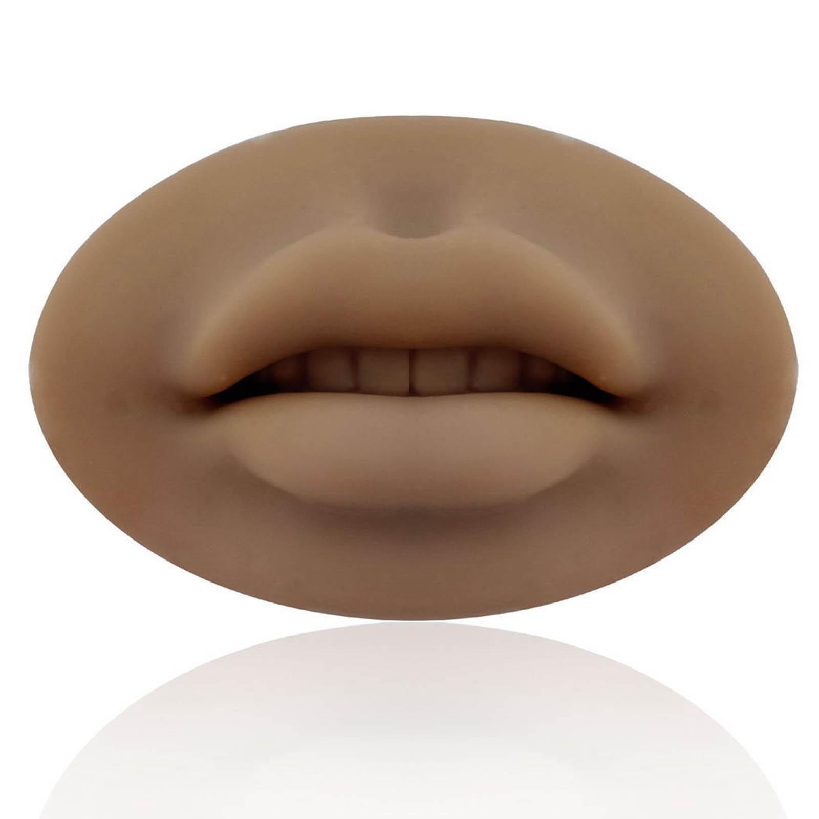 3x 5D Silicone Lips Practice Permanent Soft for Beginners Piercing Practice