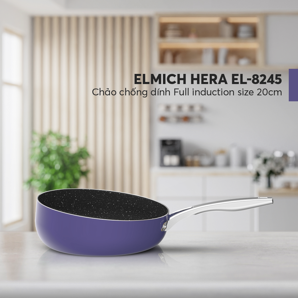 Chảo Xào Rán Chống Dính Full induction Elmich Hera 8245 20cm/8246 24cm/8247 26cm/8248 28cm