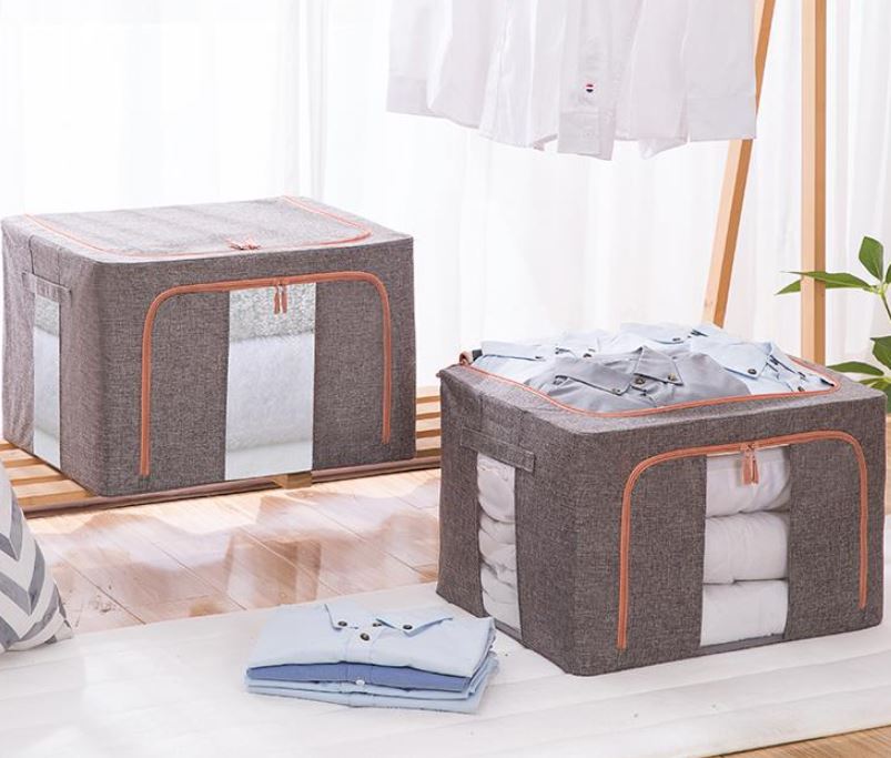 Túi chăn màn khung sắt xuất khẩu Hàn Quốc, Túi đựng chăn mền quần áo cao cấp chính hãng D Danido