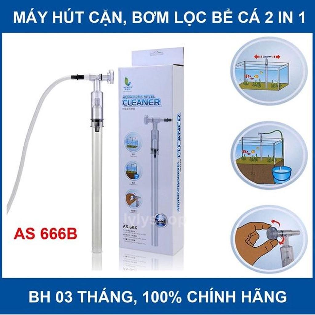 Hút cặn, Thay nước bể cá hiệu AS-666,LONG THÀNH CÁ CẢNH