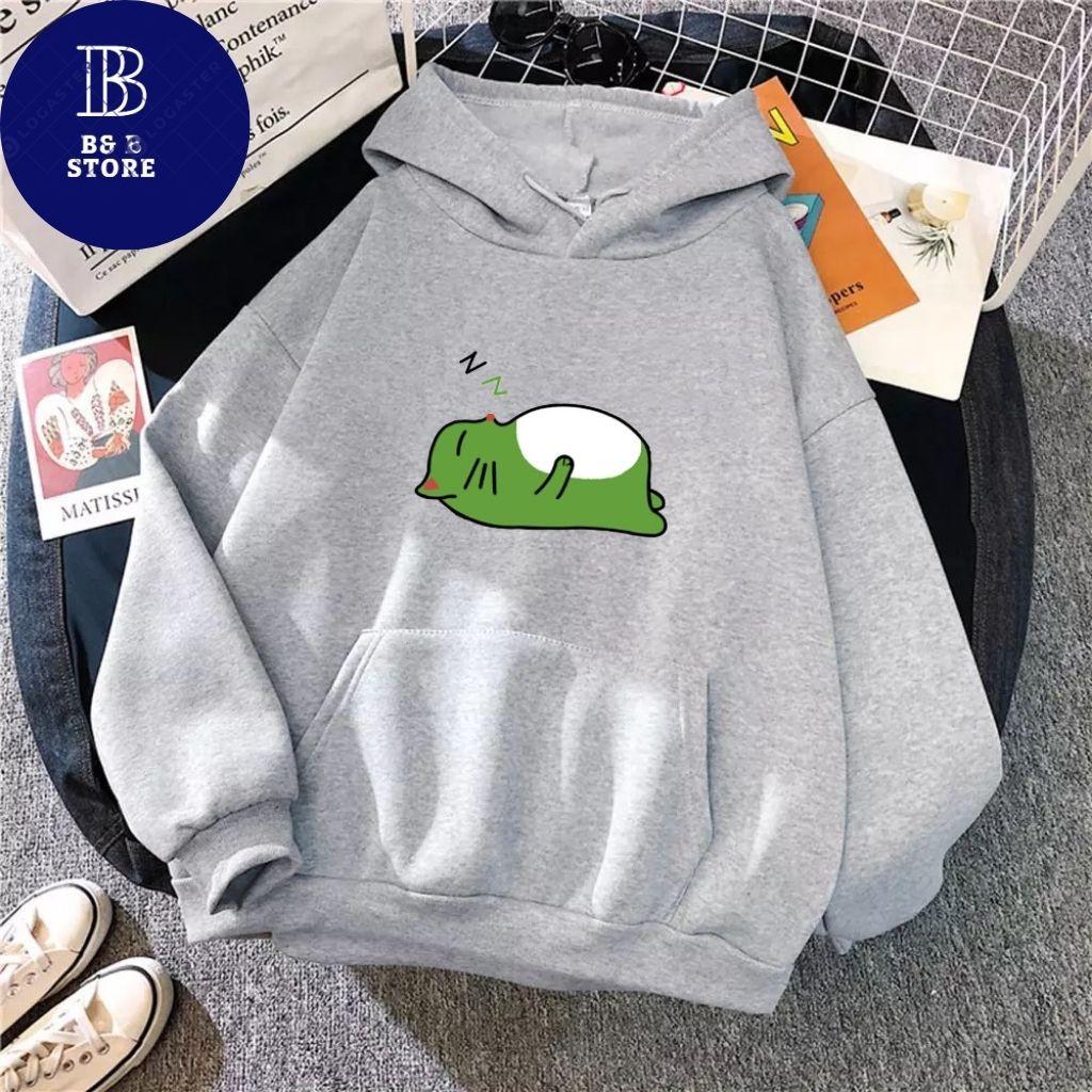 ÁO KHOÁC HOODIE NỈ UNISEX IN GẤU NGỦ SIÊU CUTE ÁO KHOÁC HOODIE LOCAL BRAND FORM RỘNG NAM NỮ NHIỀU MÀU