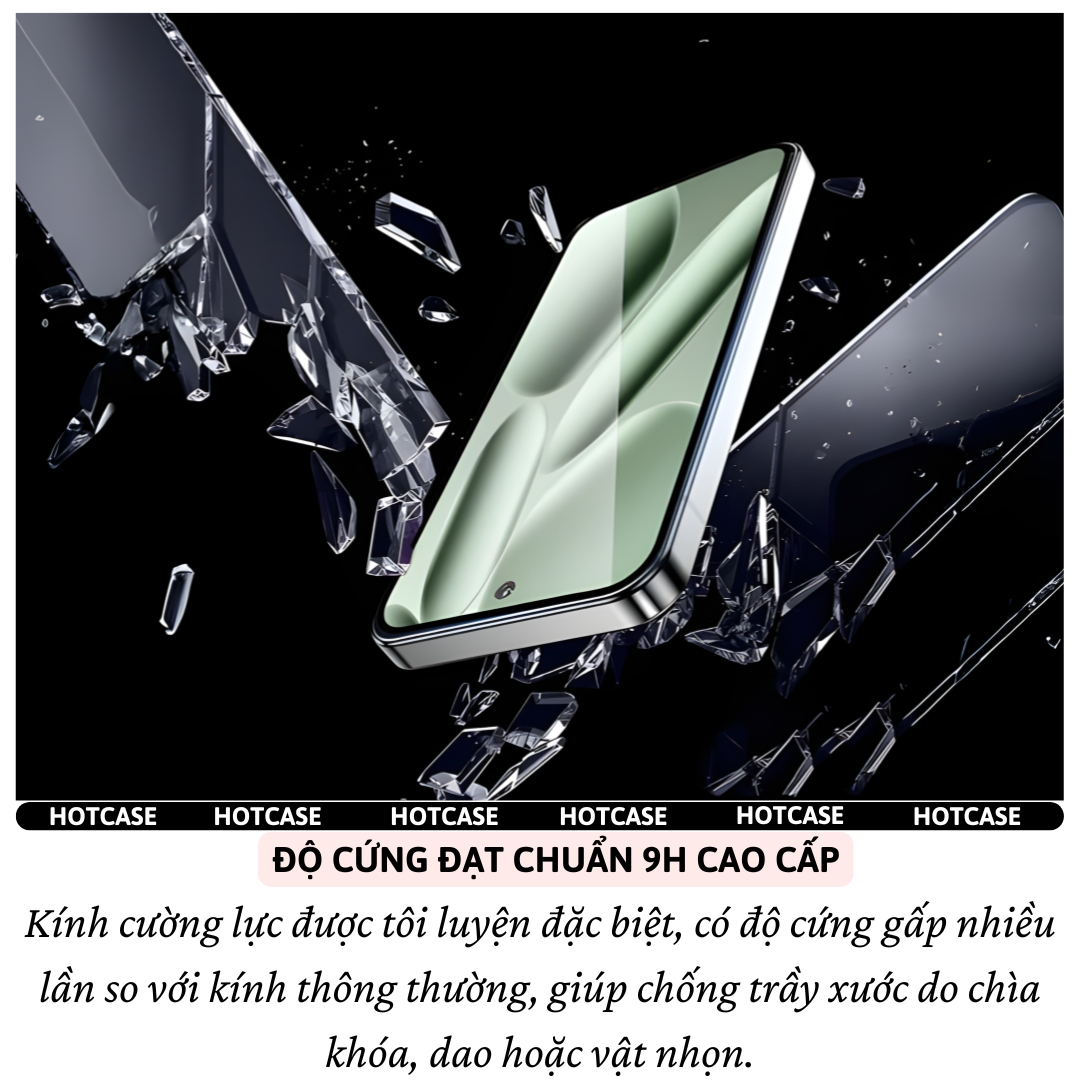 Kính cường lực full viền màn hình 9H ClearFit AutoGlass khung tự dán cho Google Pixel 10 9 9A 8 6 7 9 Pro XL 8A 7A 6A hiệu HOTCASE Dusty - Lớp phủ Olephobic chống vân tay, độ cứng 9H,vát cạnh 2,5D, mỏng 0.3mm - Hàng nhập khẩu