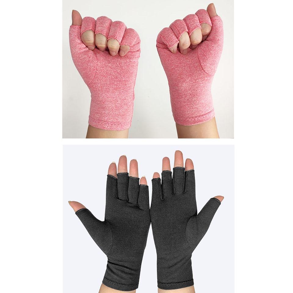 Cặp găng tay cotton nén hỗ trợ giảm đau khớp cổ tay cho nam nữ