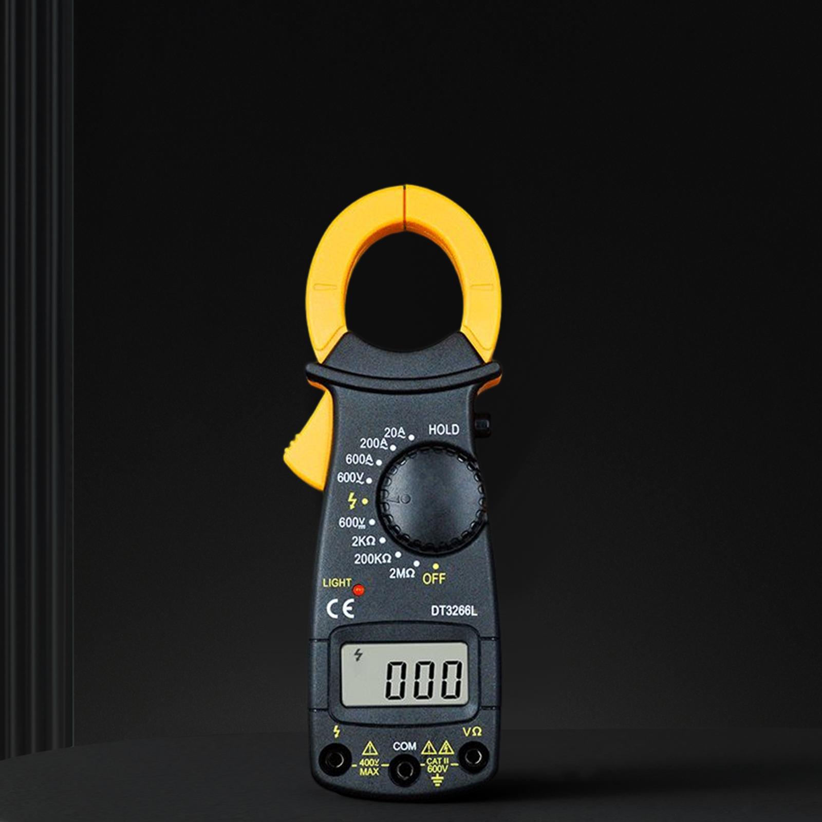 Digital Clamp Meter Professional Low Battery Indicator LCD Display Measure Resistance Multifunction DC Digital Clamp Meter