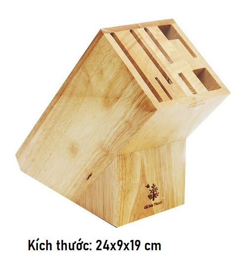 Giá Để Dao Ngiêng, Để Dao Kéo - Kích Thước 24x9x19 cm - Gỗ Đức Thành