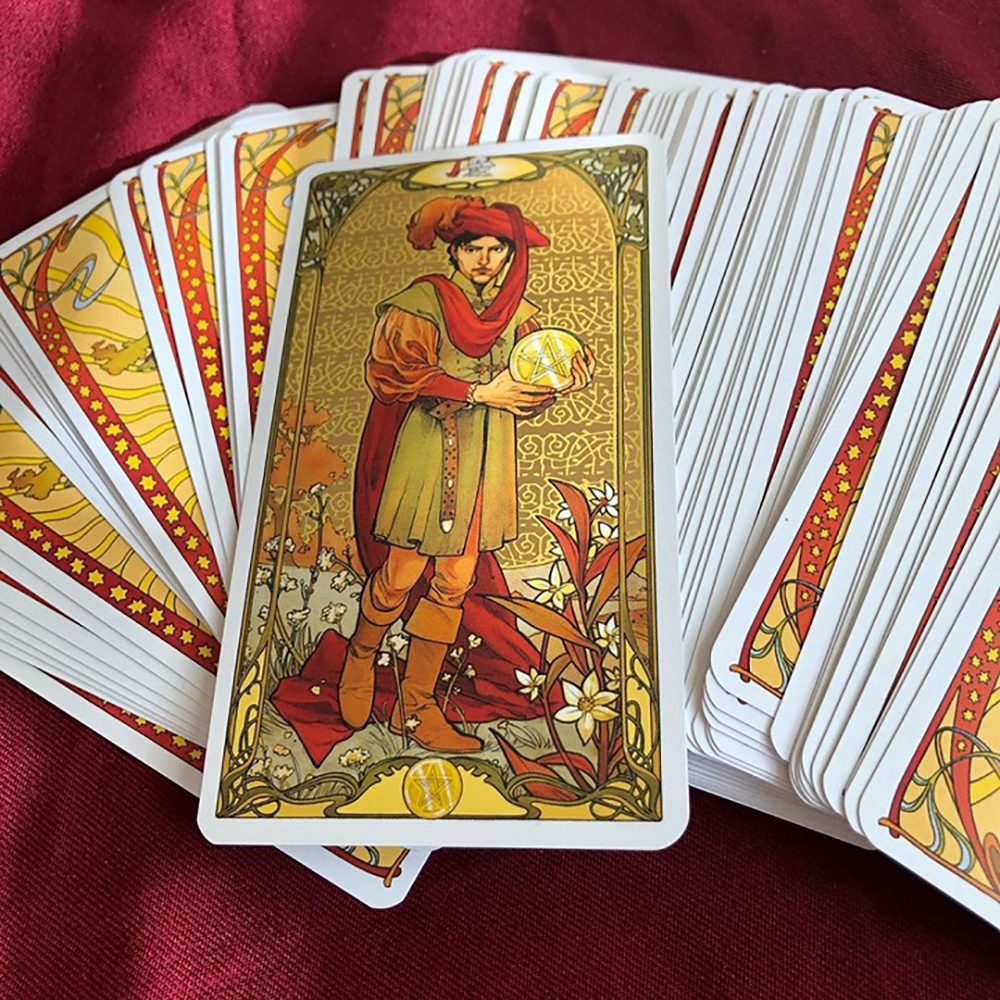 Bài Tarot Golden Art Noveau Tarot  Đá Thanh Tẩy