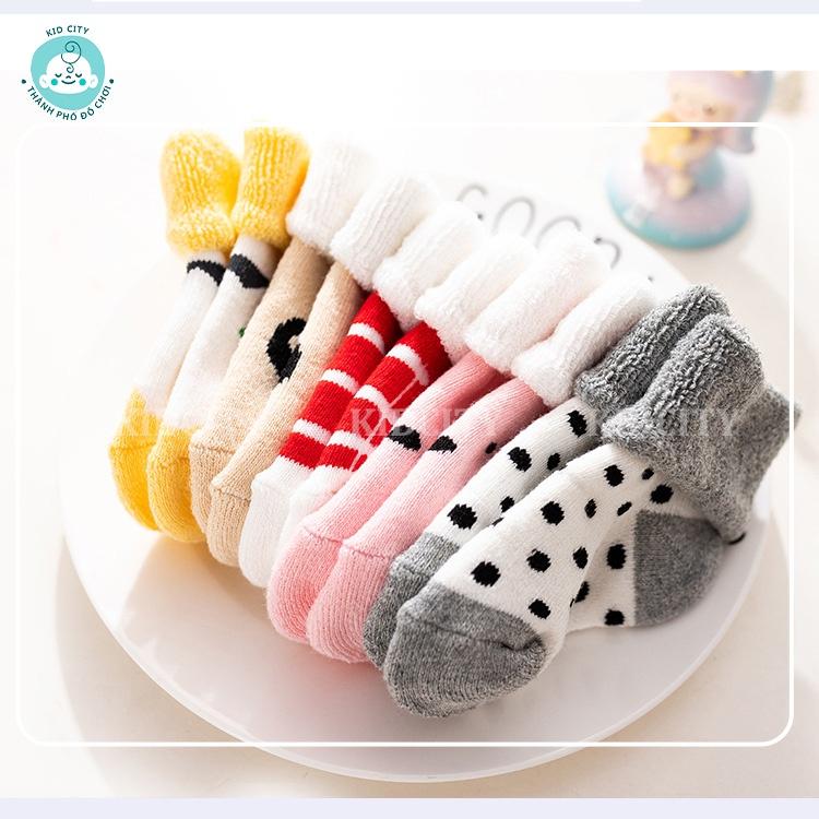 Set 5 Đôi Tất Cho Bé - Tất Trẻ Em Chất Cotton Họa Tiết Đáng Yêu