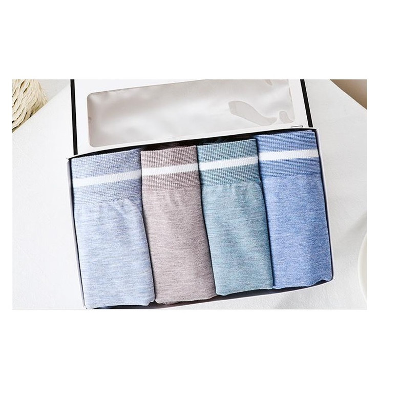 Combo 4 chiếc quần lót nam cotton co giãn thoáng khí