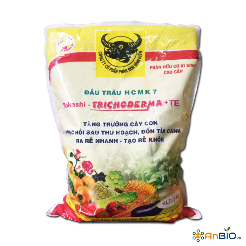 Phân Hữu Cơ Vi Sinh Cao Cấp Bokashi – TRICHODERMA +TE Túi 5Kg