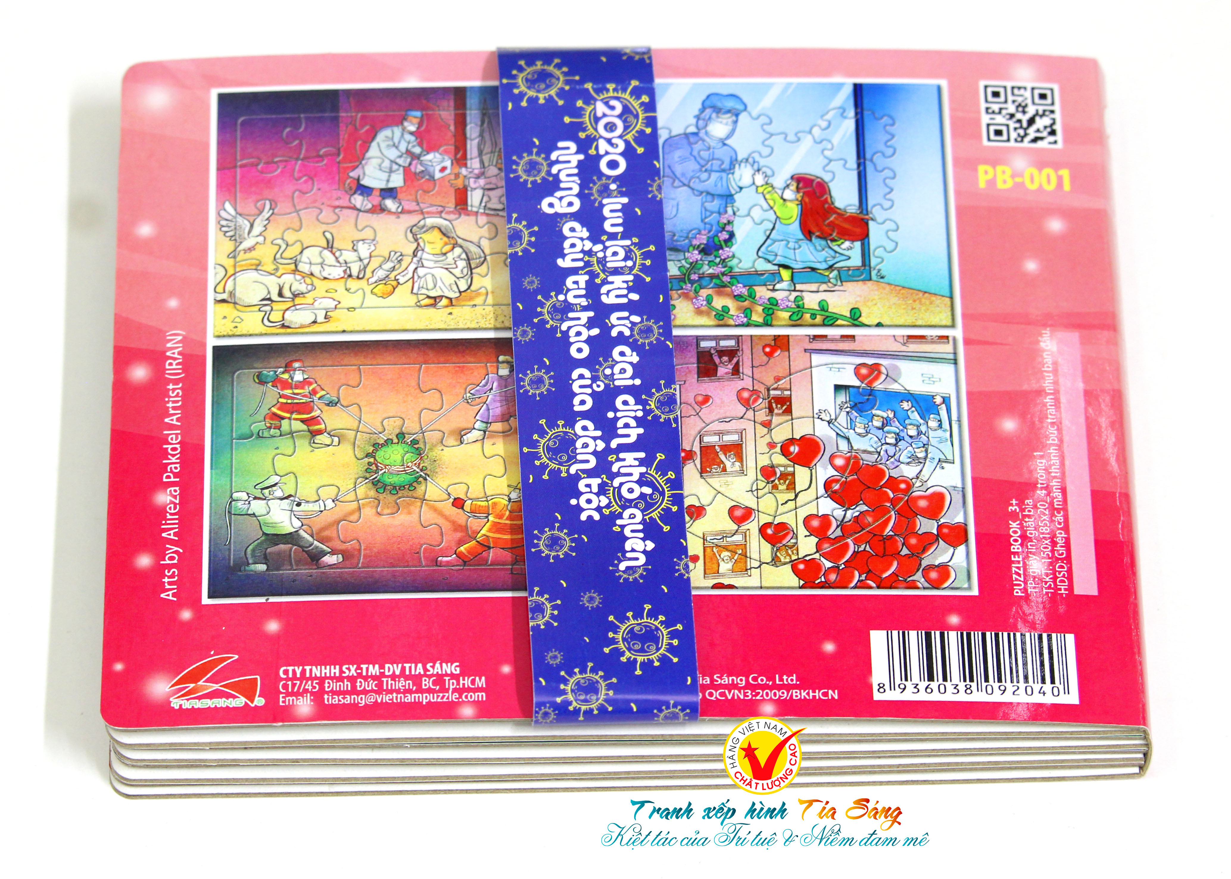 Sách xếp hình Tia Sáng - Tri ân các lực lượng tuyến đầu chống Covid-19
