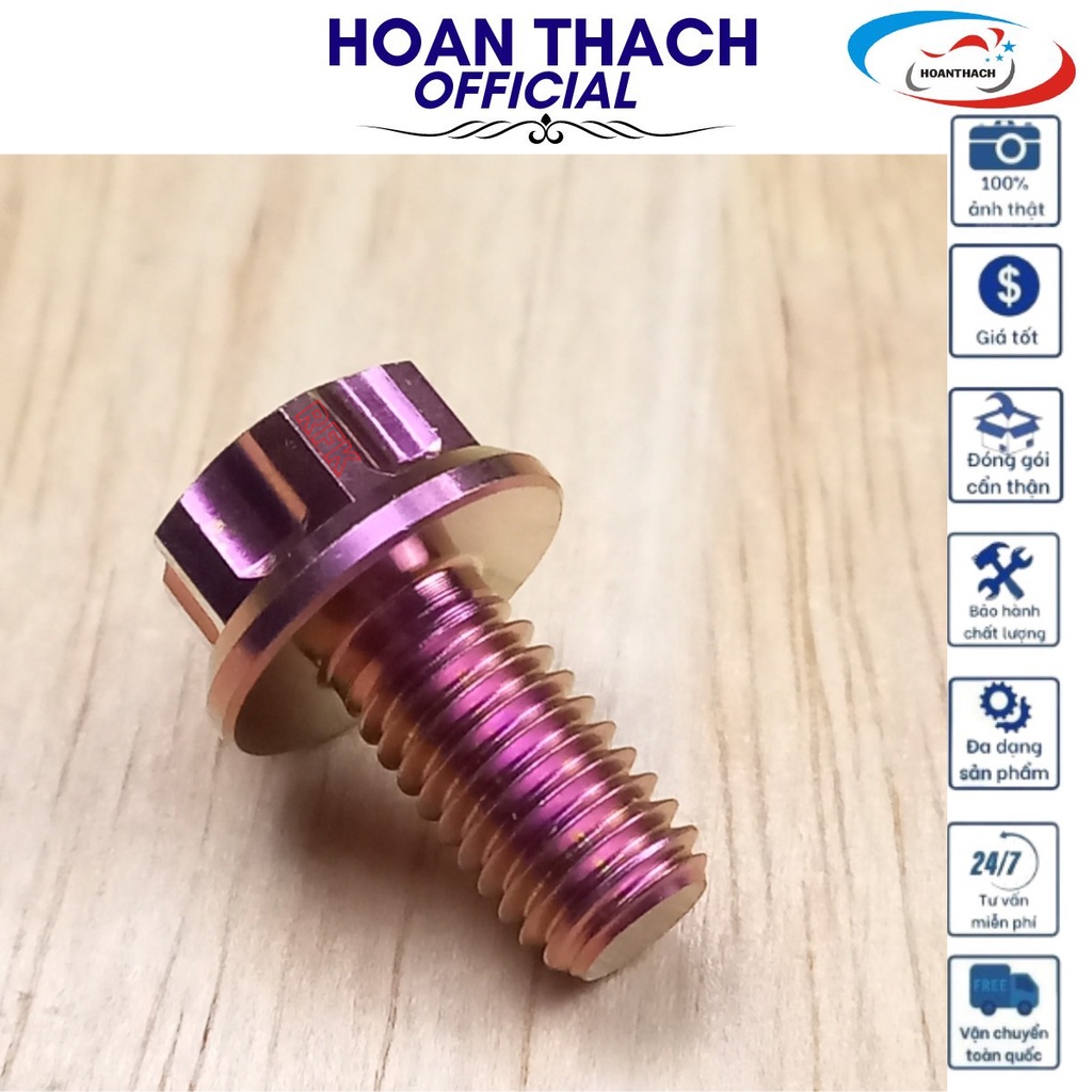 Ốc 8L10 Titan Hồng Đầu Salaya dùng cho nhiều dòng xe SP017500 ( giá 1 con)