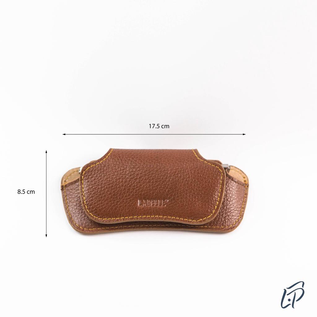 Bao da đựng kính da bò thật (nappa, mill), nhiều màu sắc lựa chọn - Leather case for glasses variety of colors