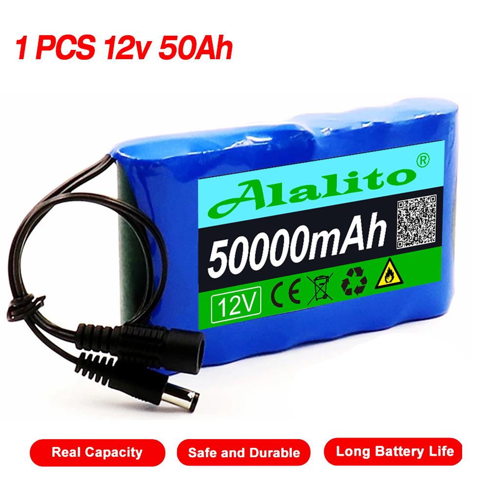 18650 3S2P 12V 14000mah Pin Lithium Ion Chính Hãng DC 12.6V 14Ah Có Thể Sạc Lại Camera Quan Sát, Màn Hình Camera Pin Thay Thế + Sạc Màu Sắc: 12V50AH 1 Cái
