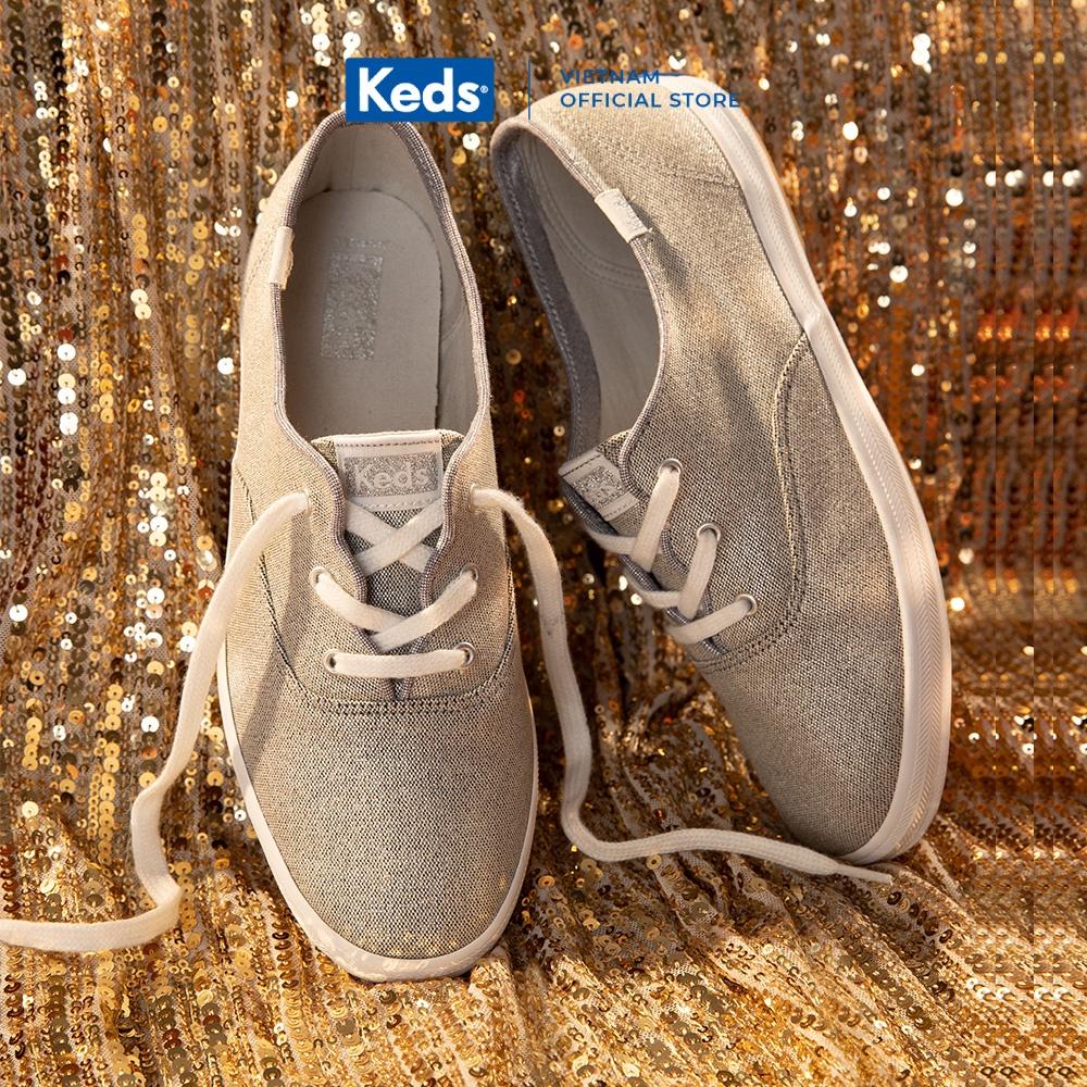 Giày Keds Nữ- Champion Wave Canvas Siliver- KD066524