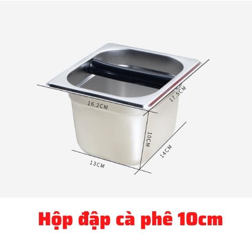 Hộp đập bã cà phê cao cấp Epresso inox cao cấp 10-15cm, hộp đựng bã cà phê, khay để cà phê tiện lợi dễ dàng sử dụng