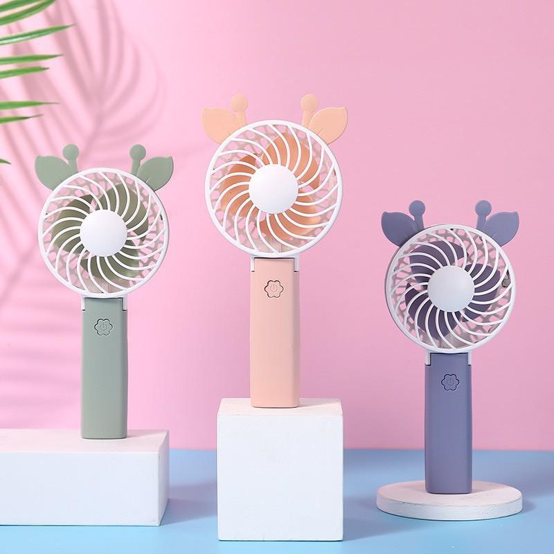 Quạt Mini Cầm Tay Tích Điện Có Thể Gấp Gọn, Quạt Mini Cầm Tay Tích Điện Kèm Cáp Sạc 88116 Shop Giang Phạm