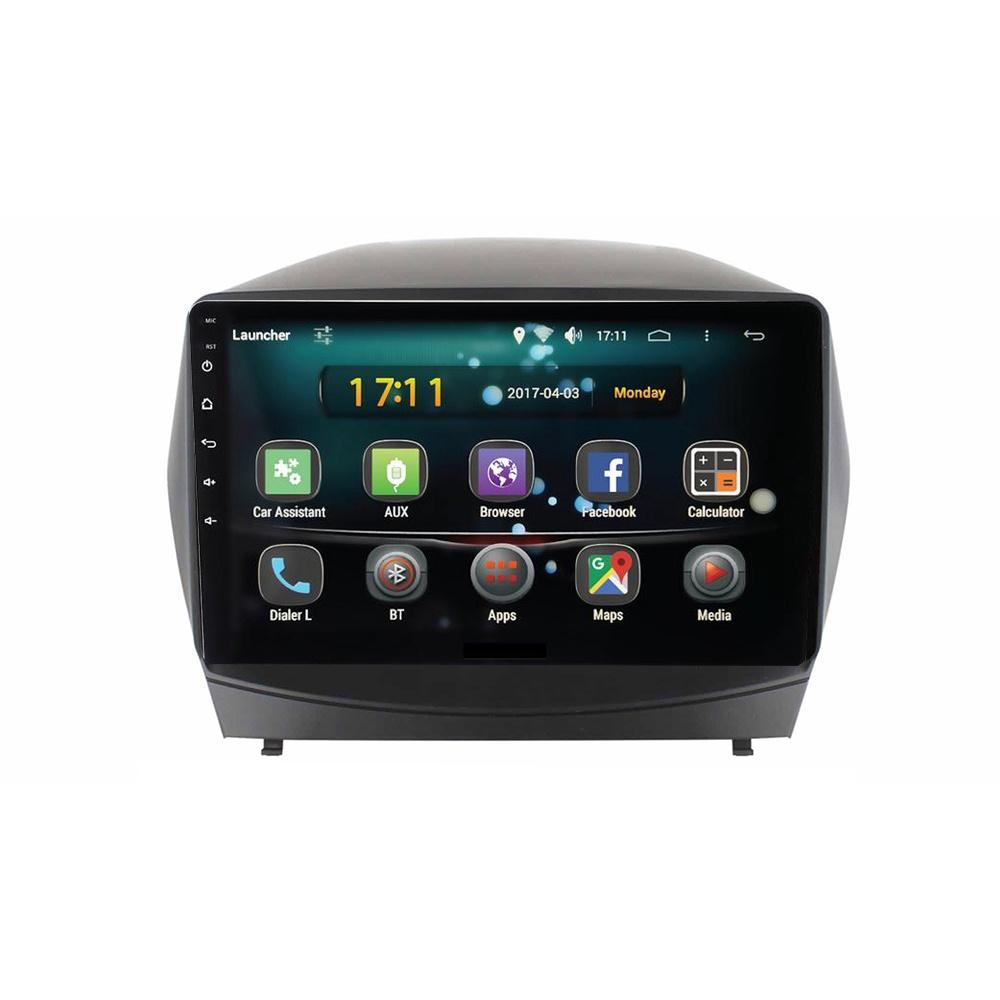 Mặt dưỡng kèm dây nguồn lắp màn hình android cho xe HUYNDAI TUCSON 2010-2014