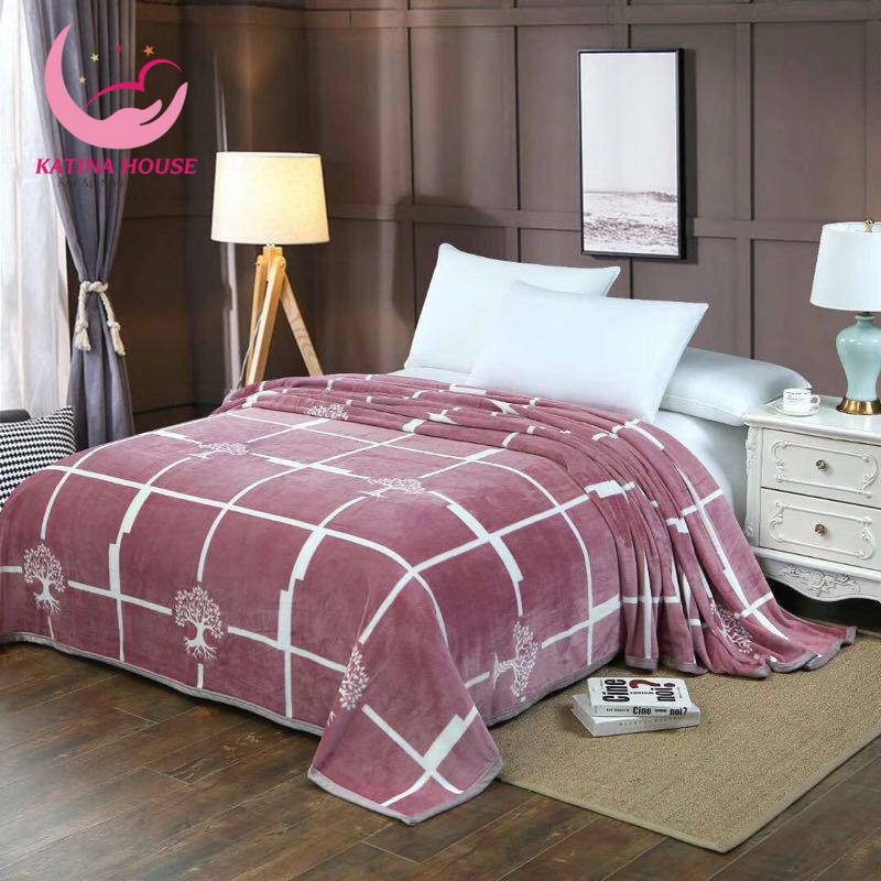 Chăn mền hè thu 2mx2m2 , chăn lông tuyết sữa mềm mịn mát