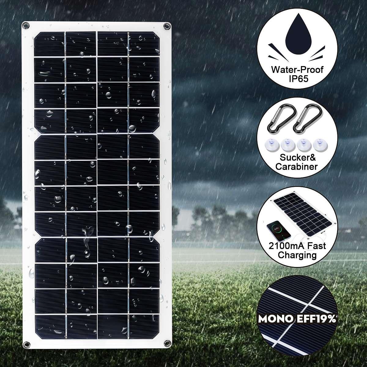 Bảng điều khiển năng lượng mặt trời 400W Nguồn USB đơn tinh thể 12V Di động pin mặt trời ngoài trời Xe RV Tàu Cắm trại Đi bộ đường dài Sạc điện thoại Màu sắc: 4PC 400W