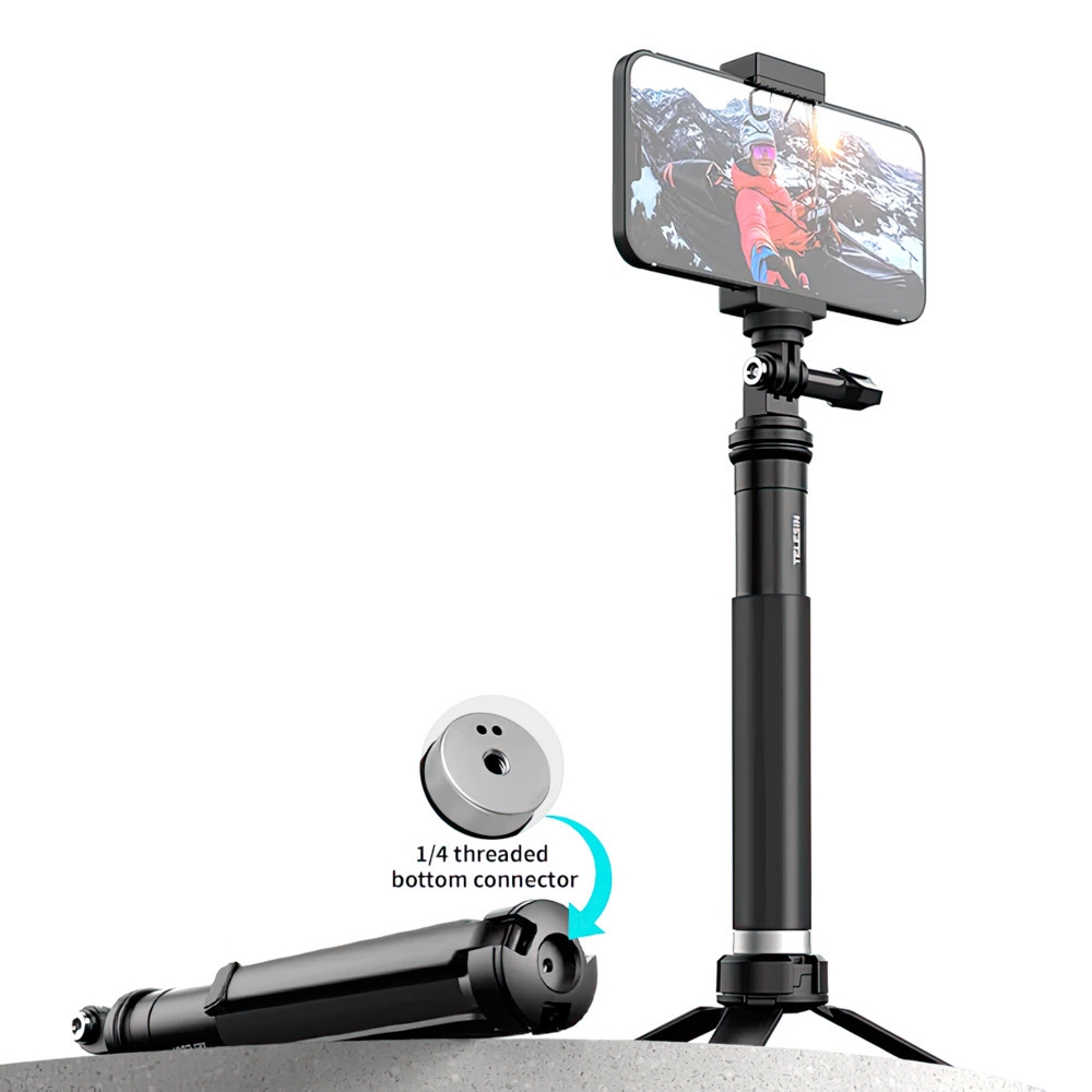 GẬY CHỤP HÌNH CHO GOPRO VÀ ACTION CAM TELESIN NEW 2023- HÀNG NHẬP KHẨU