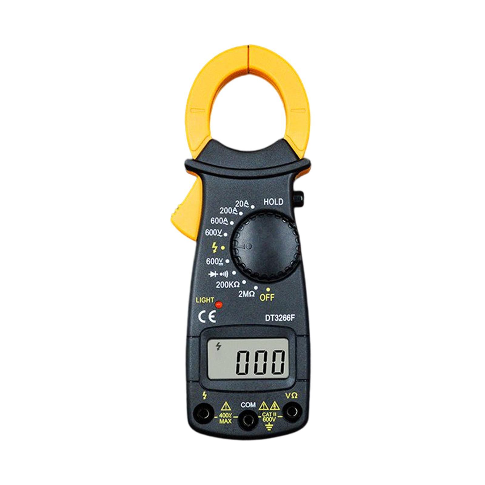Digital Clamp Meter Professional Low Battery Indicator LCD Display Measure Resistance Multifunction DC Digital Clamp Meter