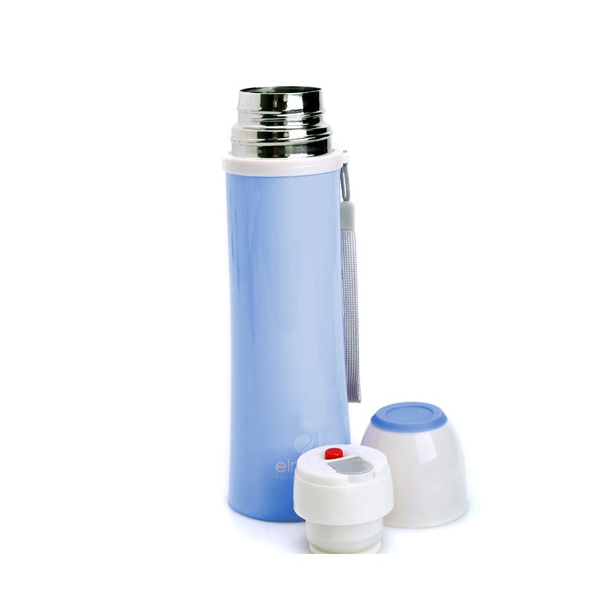 Bình đựng nước 2 lớp INOX 304, Tráng Bạc, 500ml - Hàng Không Giữ Nhiệt