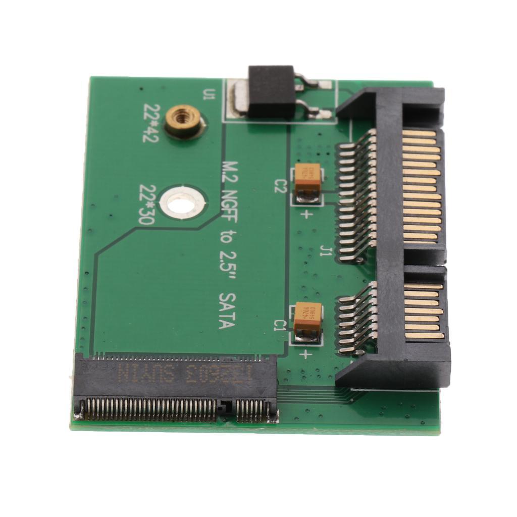 M.2 NGFF SSD to 2.5inch SATA Adapter Converter Card Support B-key
