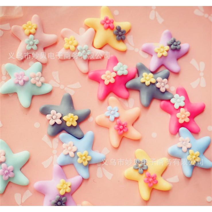 *HN* Charm ngôi sao gắn hoa cho các bạn trang trí vỏ ốp điện thoại, làm Jibbitz, DIY
