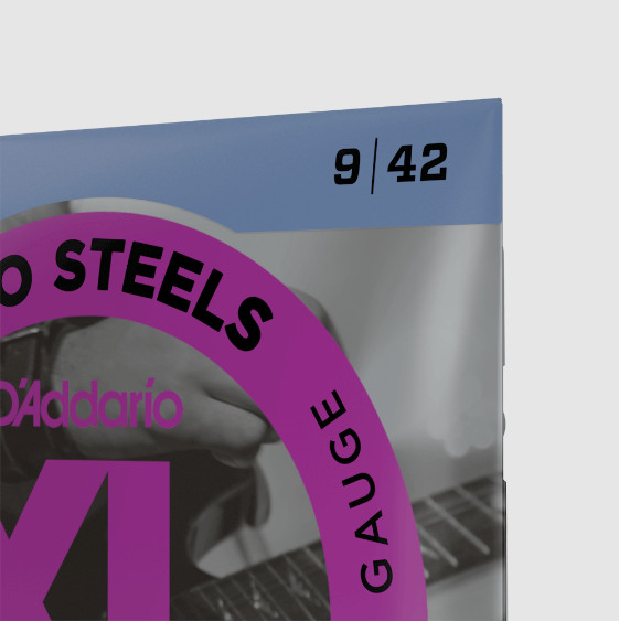 D'Addario EPS520, 9-42 - Dây đàn guitar điện D'addario EPS520 ProSteels Electric Guitar Strings, Super Light, Size 9