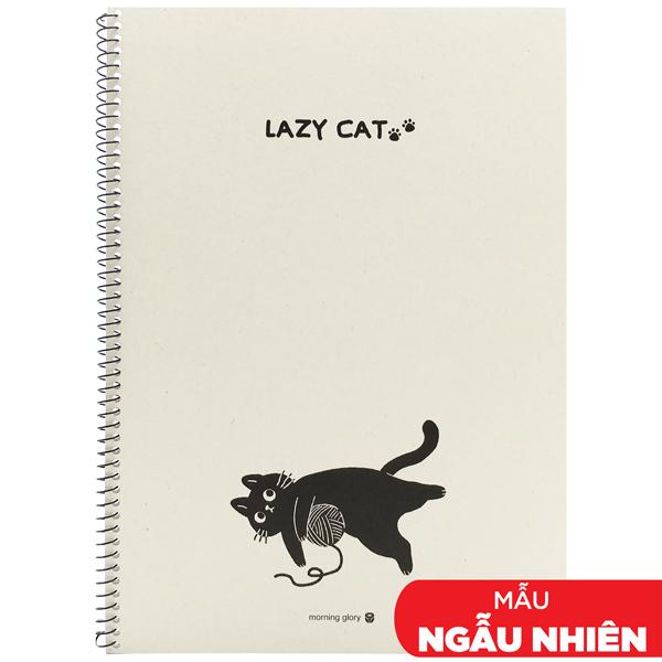 Sổ Lò Xo Kẻ Ngang Kraft Lazy Cat - Morning Glory 10250-87662 (Mẫu Bao Bìa Giao Ngẫu Nhiên)