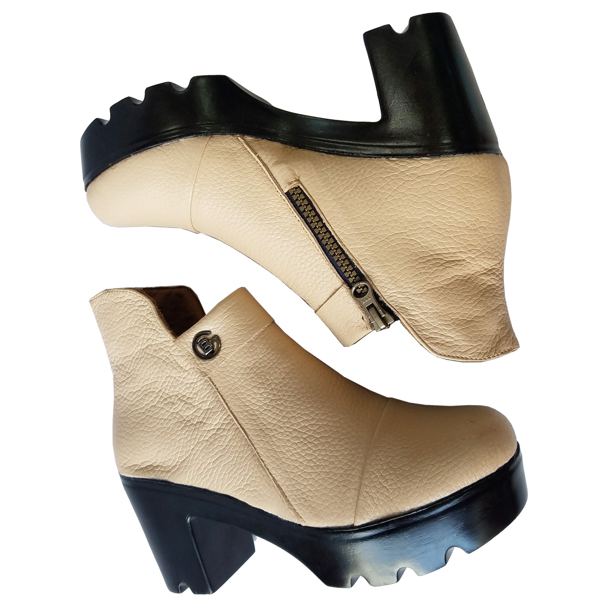 Giày Boot Nữ Da Bò BIGGBEN Cao 7 phân BON3