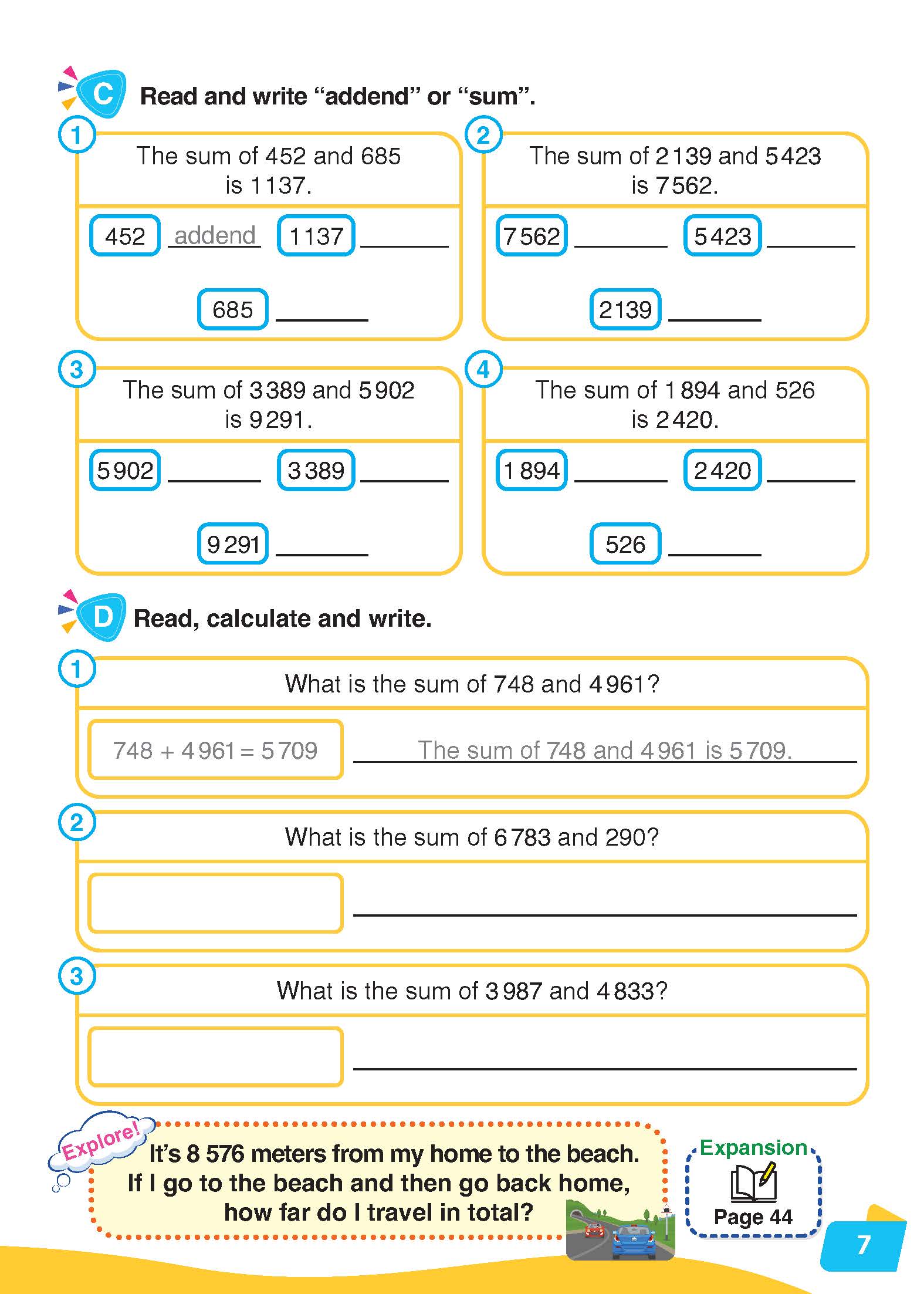 i-Learn English for Math 4 Student's Book 2nd Edition