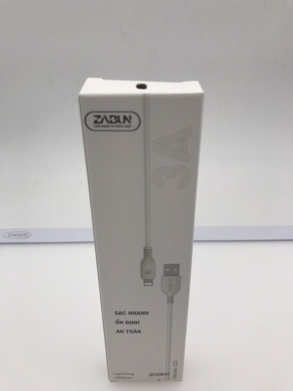 Cáp sạc lightning ZABUN C03  cho Iphone, Ipad 1m chất liệu TPE an toàn chống gẫy gập. Hàng chính hãng