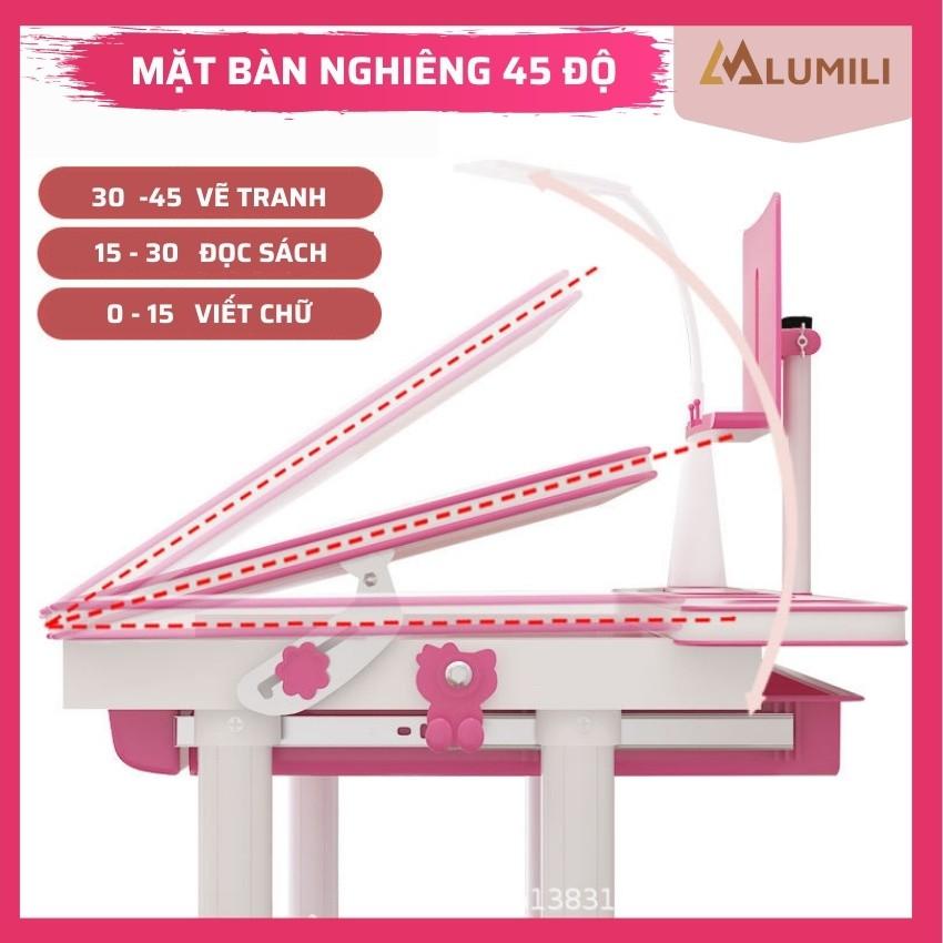 Bộ bàn ghế chống gù chống cận cho học sinh bàn học thông minh điều chỉnh độ cao b05